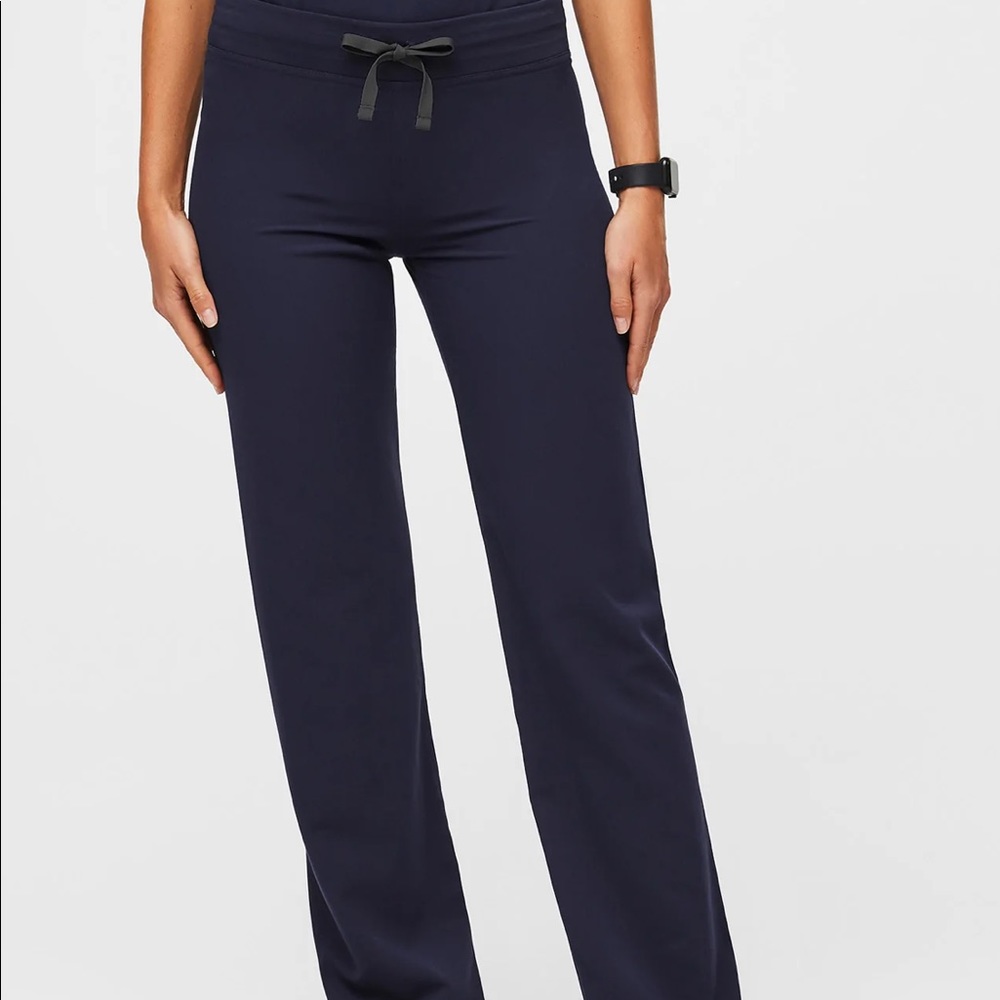 Large Tall Livingston Figs Scrub Pants • Navy blue